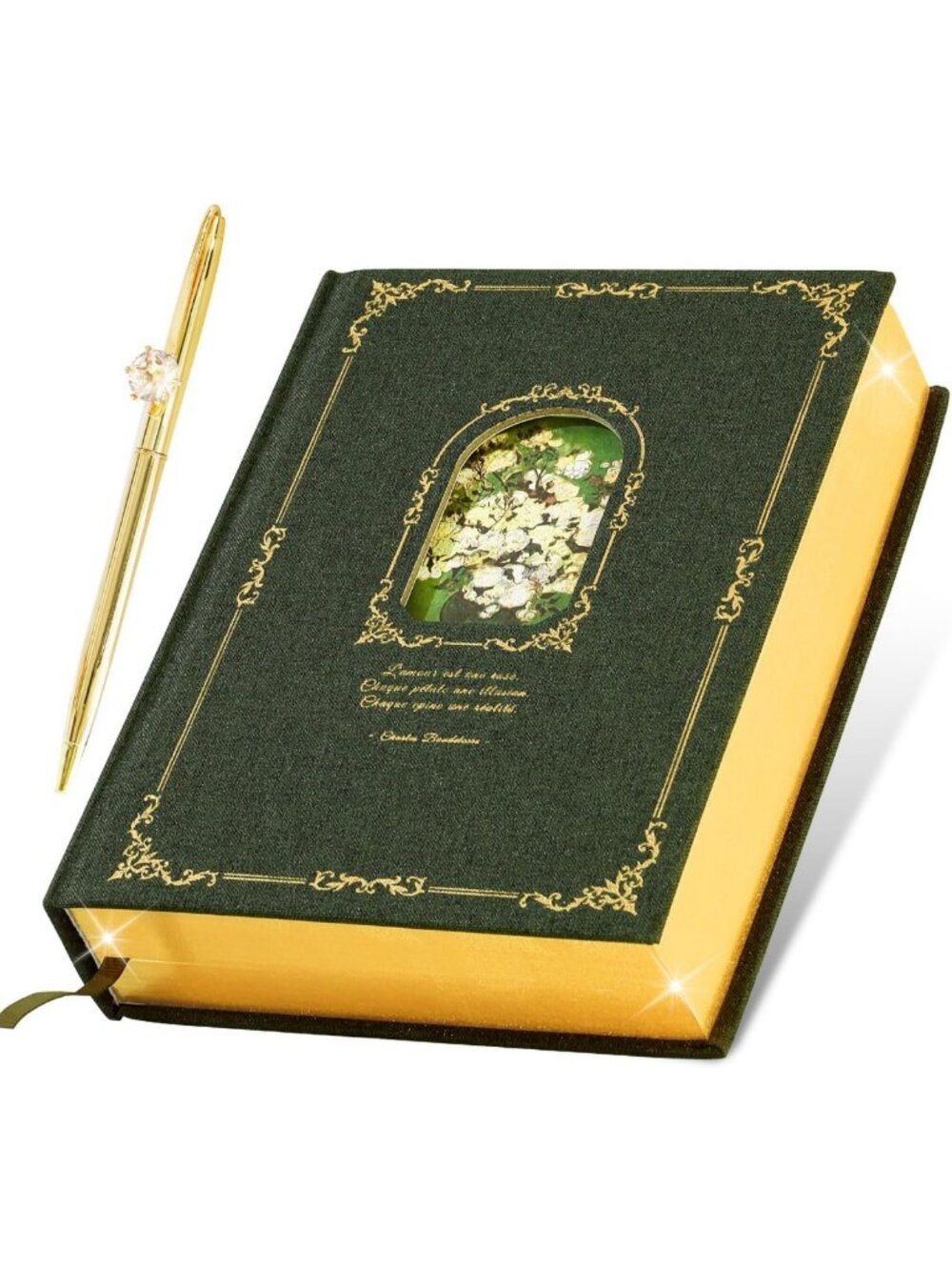 Thick A5 Writing Journal for Women & Girls, 360 Pages Vintage Notebook with Gift